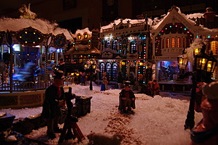 Miniatuur kerstdorp