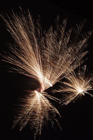 Vuurwerk boven Gouda