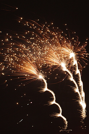 Vuurwerk boven Gouda