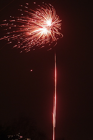 Vuurwerk boven Gouda